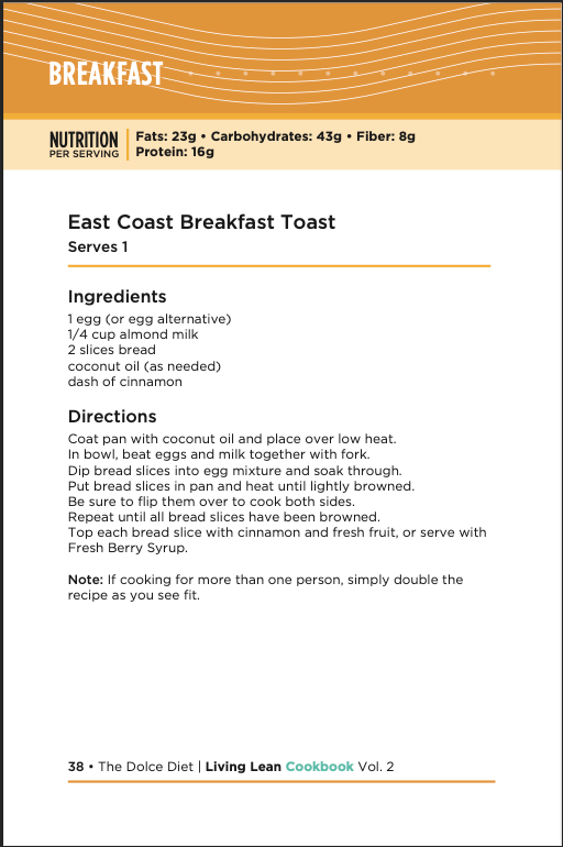 LIVING LEAN COOKBOOK