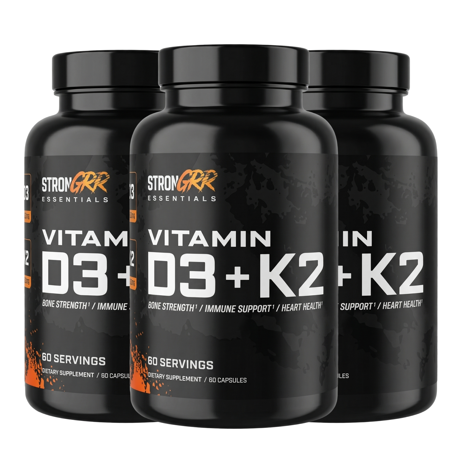 Advanced D3+K2 supplement label detail