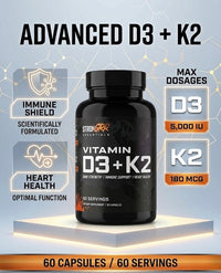 StronGRR Advanced D3+K2 capsule close-up