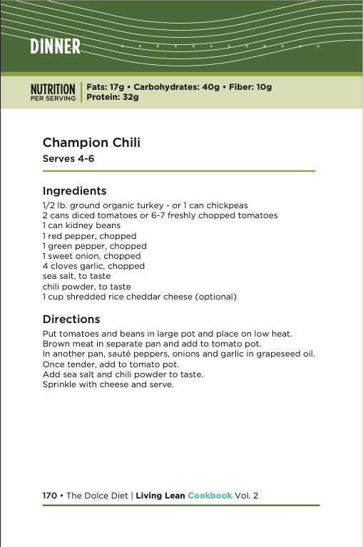LIVING LEAN COOKBOOK